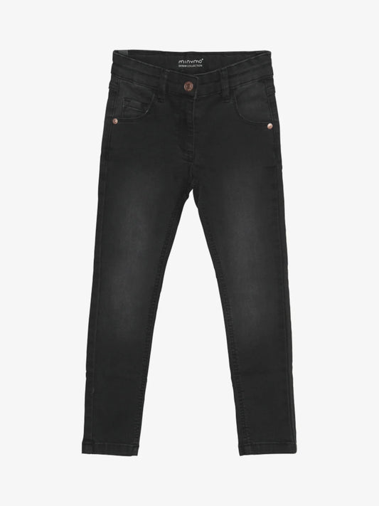 Jeans Girl Stretch Slim Fit Grey Black Minymo