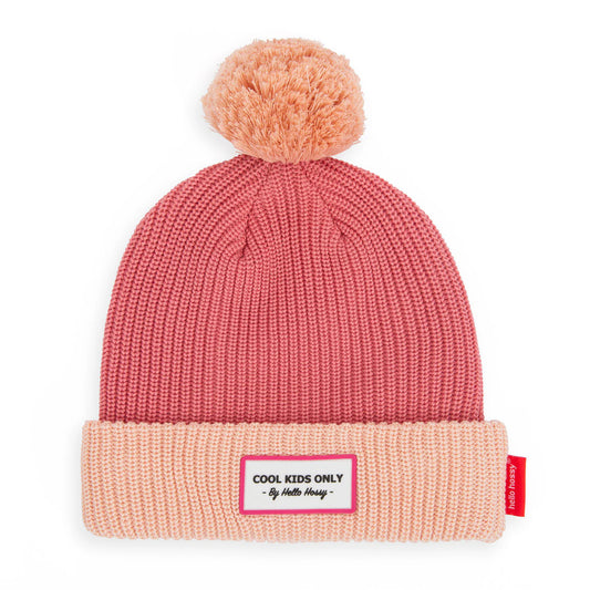 Beanie Color Block Blush Hello Hossy