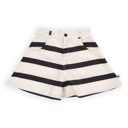Loose Fit Shorts Stripes Black CarlijnQ