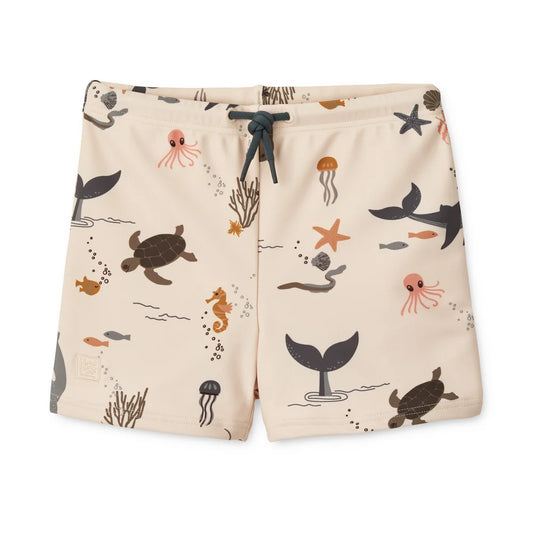 Otto Printed Swim Pants Sea Creature/Sandy Liewood