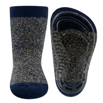 Stoppersocken Glitzer Navy Ewers