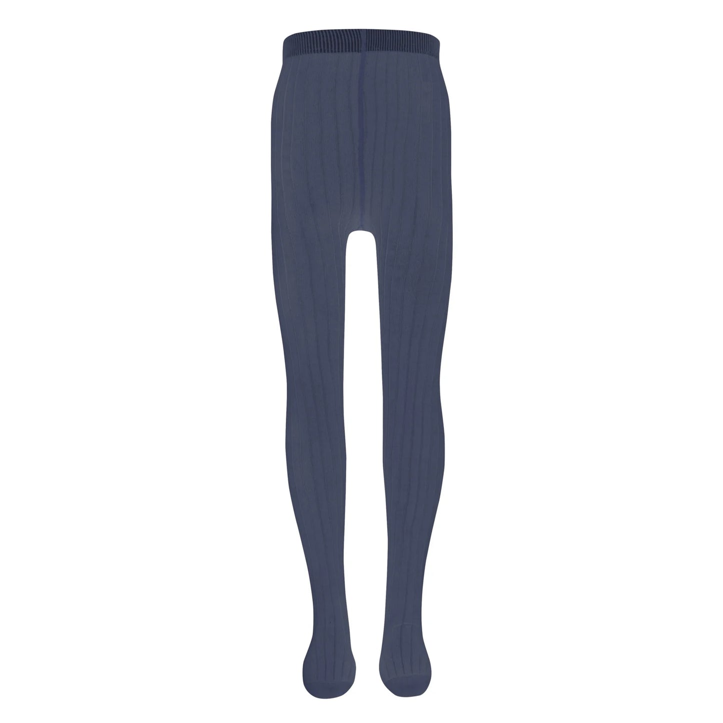 Kousenbroek met Ribmotief Stahlblau Ewers