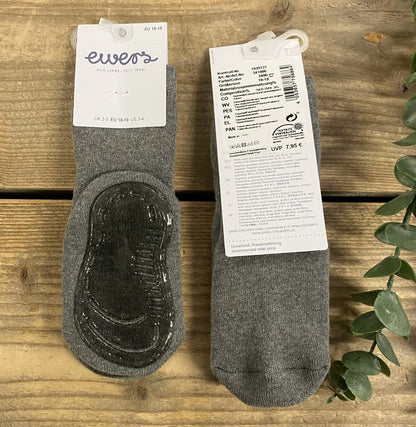 Stoppersocken Grau Melange Ewers