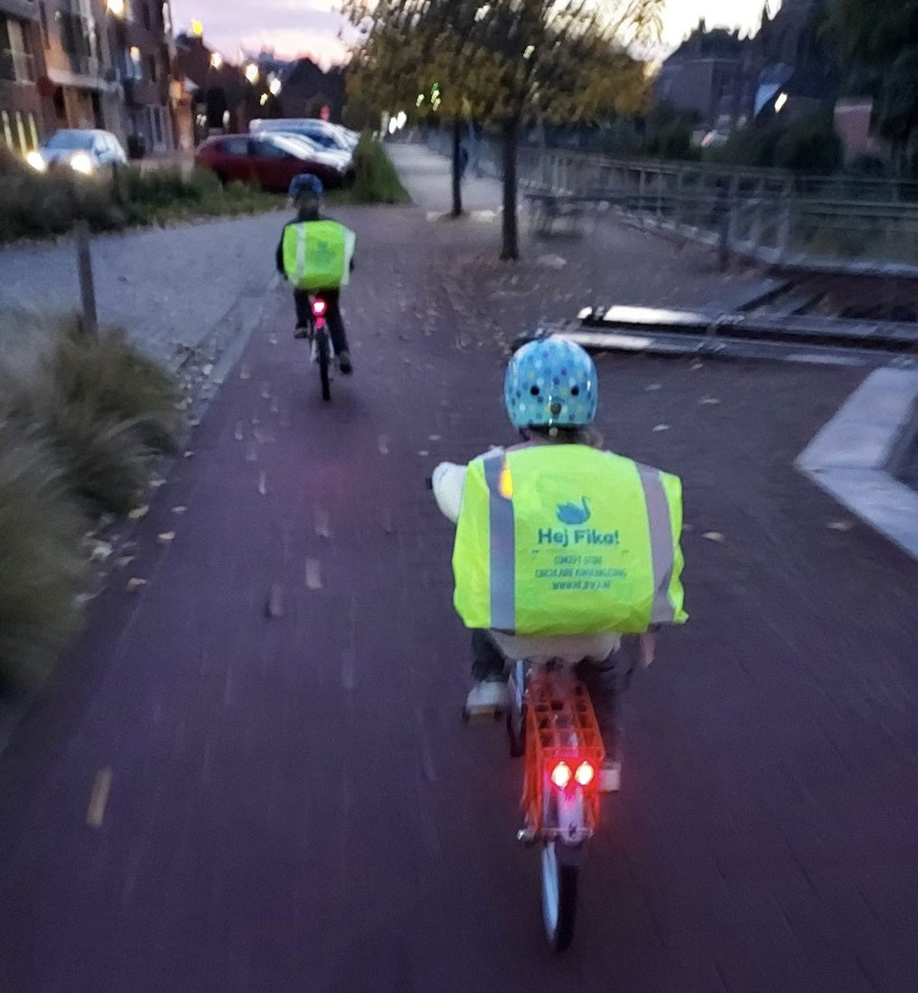 Fluo Veiligheidscover Boekentas Hej Fika