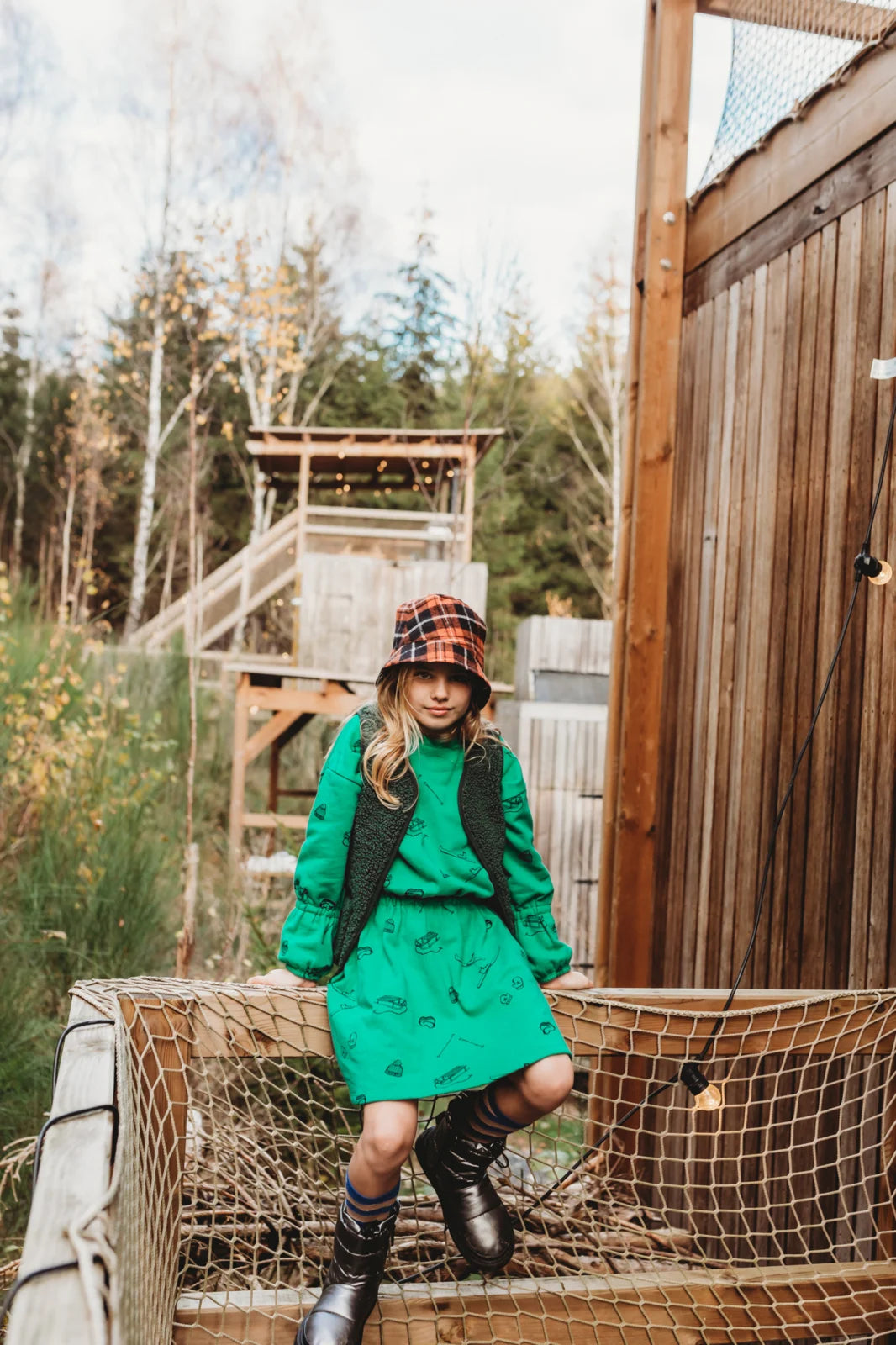 Teddy Gilet Smoke Pine Sproet & Sprout