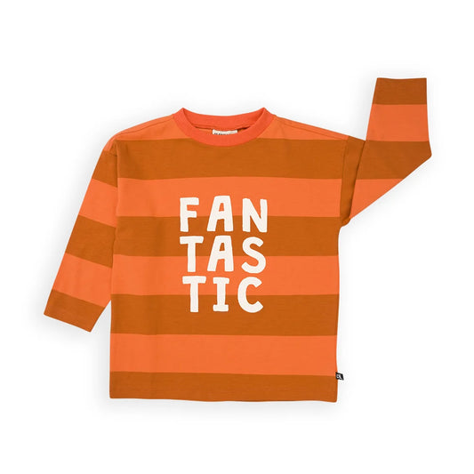 Oversized Longsleeve wit Print Stripes CarlijnQ