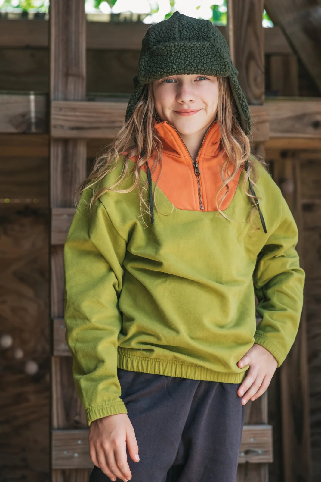 Zipper Sweater Mecca/Warm Woodbine Mingo