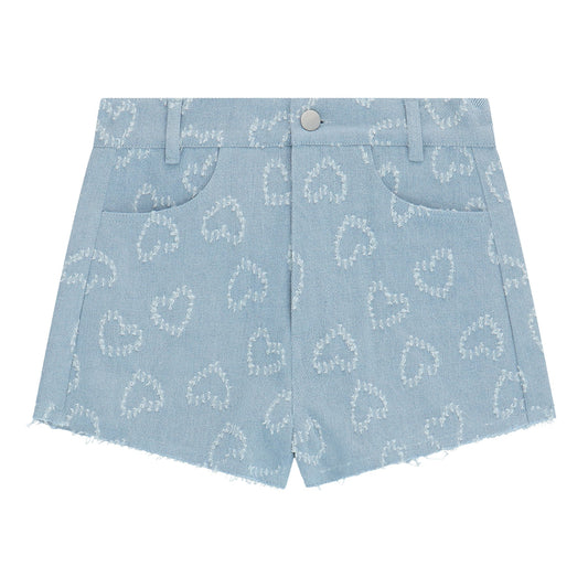 Denim Short Hearts Cos I Said So