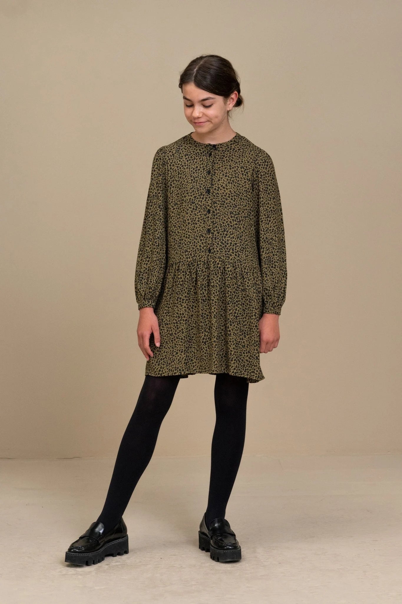 Girls Dress Nouk Leopard By-Bar Amsterdam