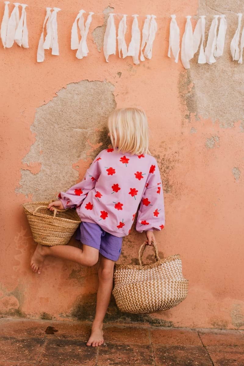 Sweatshirt Poppies Allover Verbena Lötiekids