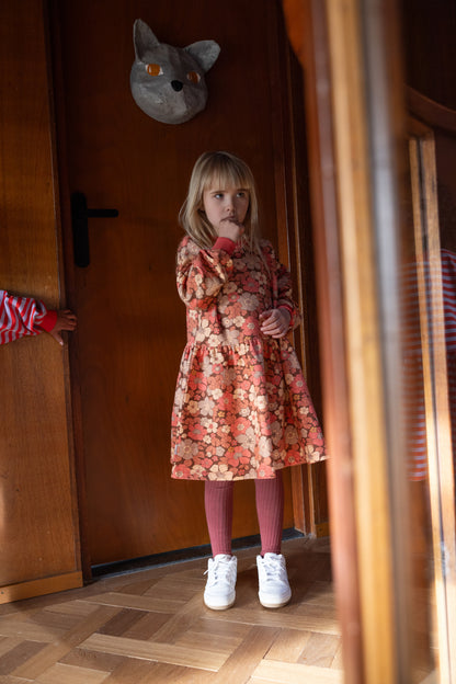 Dress Flowerpower Peach Mingo