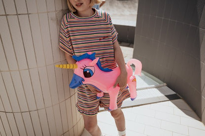 Striped Terry Ruffle Short Cos I Said So