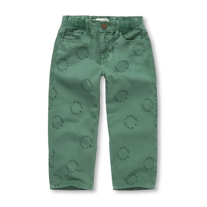 Denim Pants Green Evergreen Sproet&Sprout