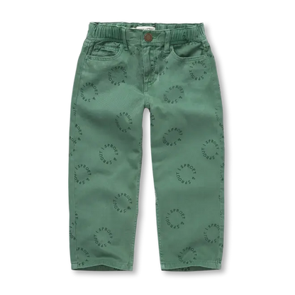 Denim Pants Green Evergreen Sproet&Sprout