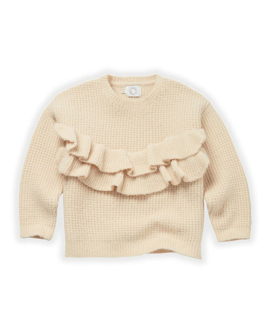 Ruffle Trui Ivory Sproet&Sprout